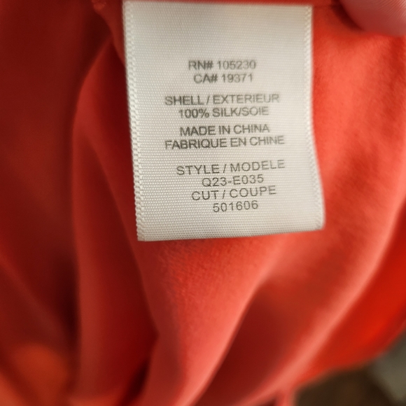 Equipment 100% silk button down size large - Picture 8 of 14